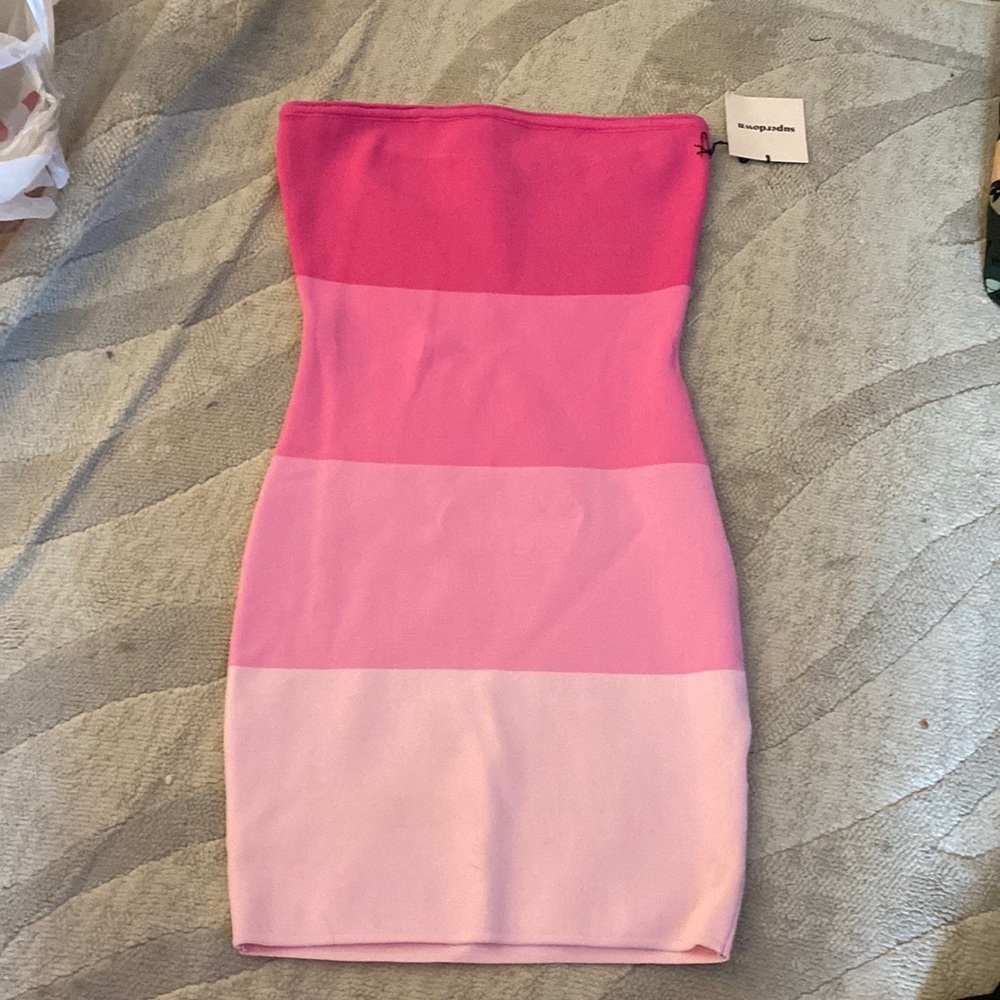 ombre pink superdown dress